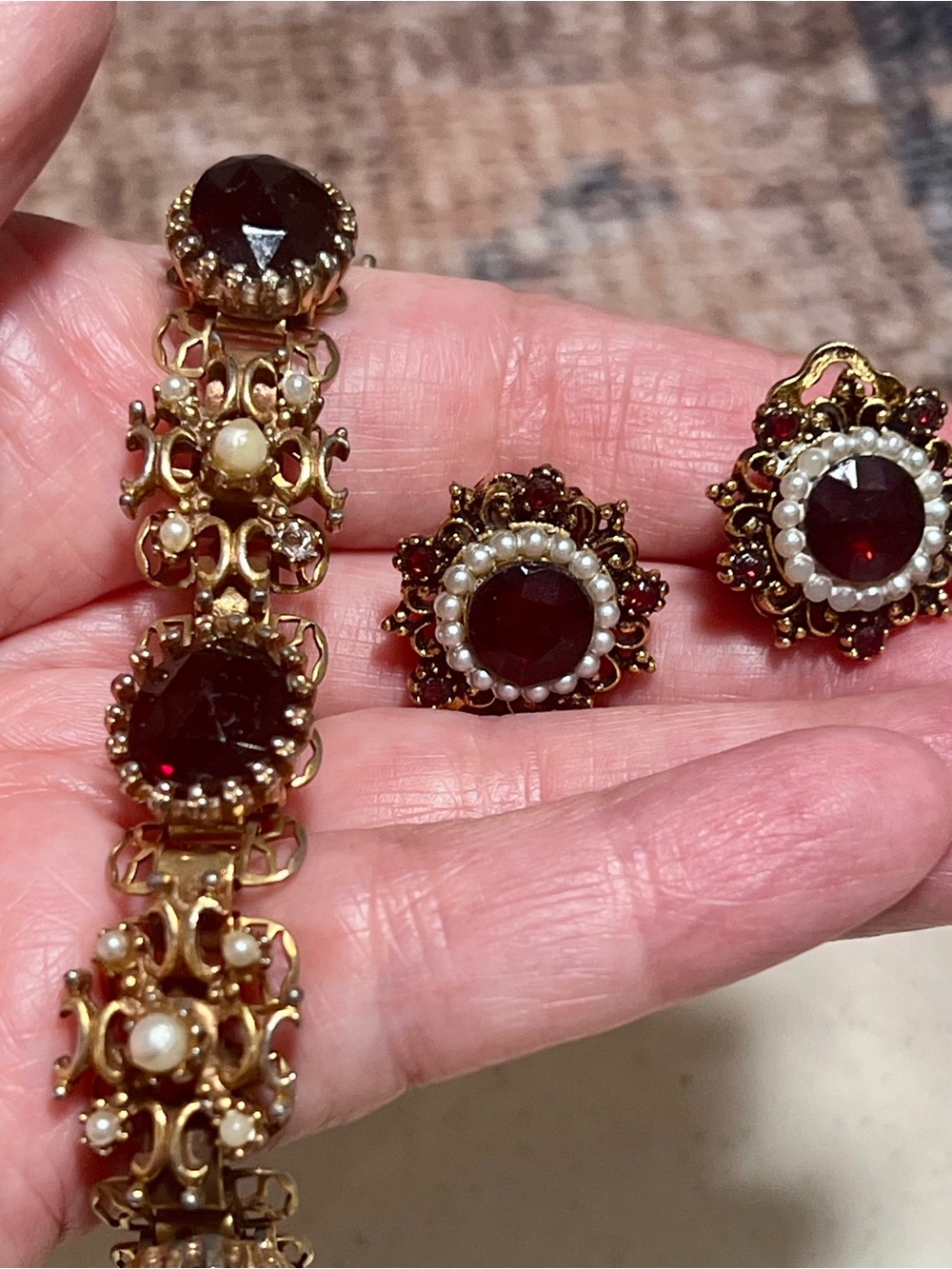 Vintage Bracelet and Earrings set